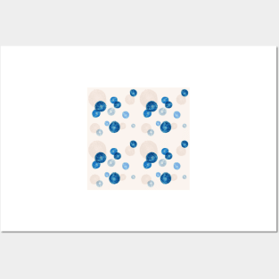 Blue dots Posters and Art